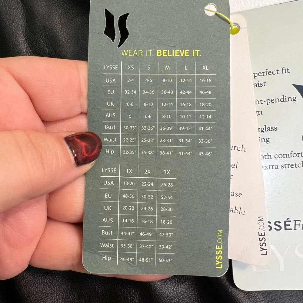 Lysse vegan faux leather leggings size L - Picture 10 of 10